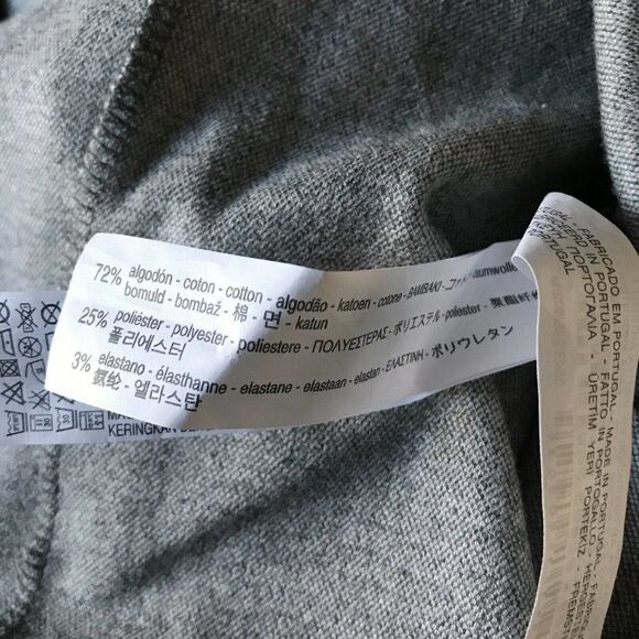 Zara‎ Collection Stripe Short Sleeve Shirt Dress Front Pocket Grey White - Picture 5 of 5